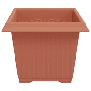 Čtvercový květináč 24 pcs Cihlově červená 23 x 23 x 17,5 cm - obrázek 6