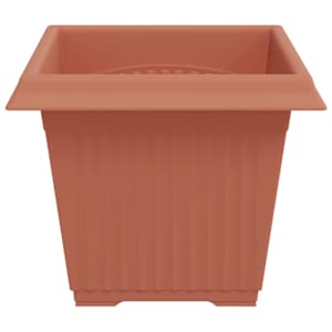 Čtvercový květináč 24 pcs Cihlově červená 33 x 33 x 26 cm Plast - obrázek 6