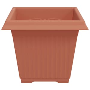 Čtvercový květináč 24 pcs Cihlově červená 38 x 38 x 30 cm Plast - obrázek 6