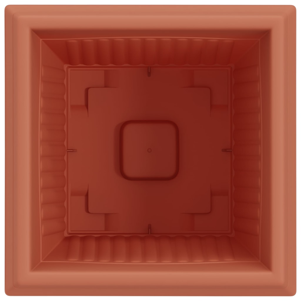 Vază pătrată pentru flori 24 pcs Roșu cărămidă [6]
