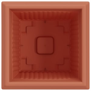 Čtvercový květináč 24 pcs Cihlově červená 38 x 38 x 30 cm Plast - obrázek 7