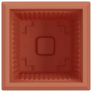 Čtvercový květináč 24 pcs Cihlově červená 43 x 43 x 33,5 cm - obrázek 7