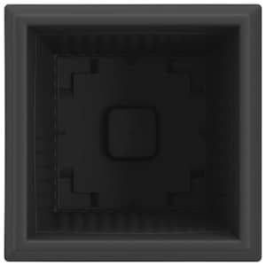Čtvercový květináč 24 pcs Černá 28,5 x 28,5 x 22 cm Plast - obrázek 7