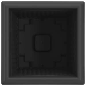 Čtvercový květináč 24 pcs Černá 33 x 33 x 26 cm Plast - obrázek 7