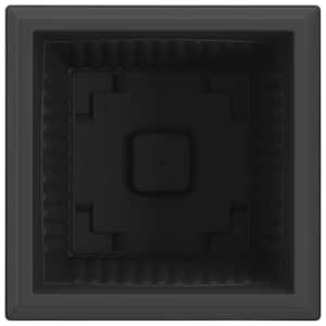 Čtvercový květináč 24 pcs Černá 43 x 43 x 33,5 cm Plast - obrázek 7