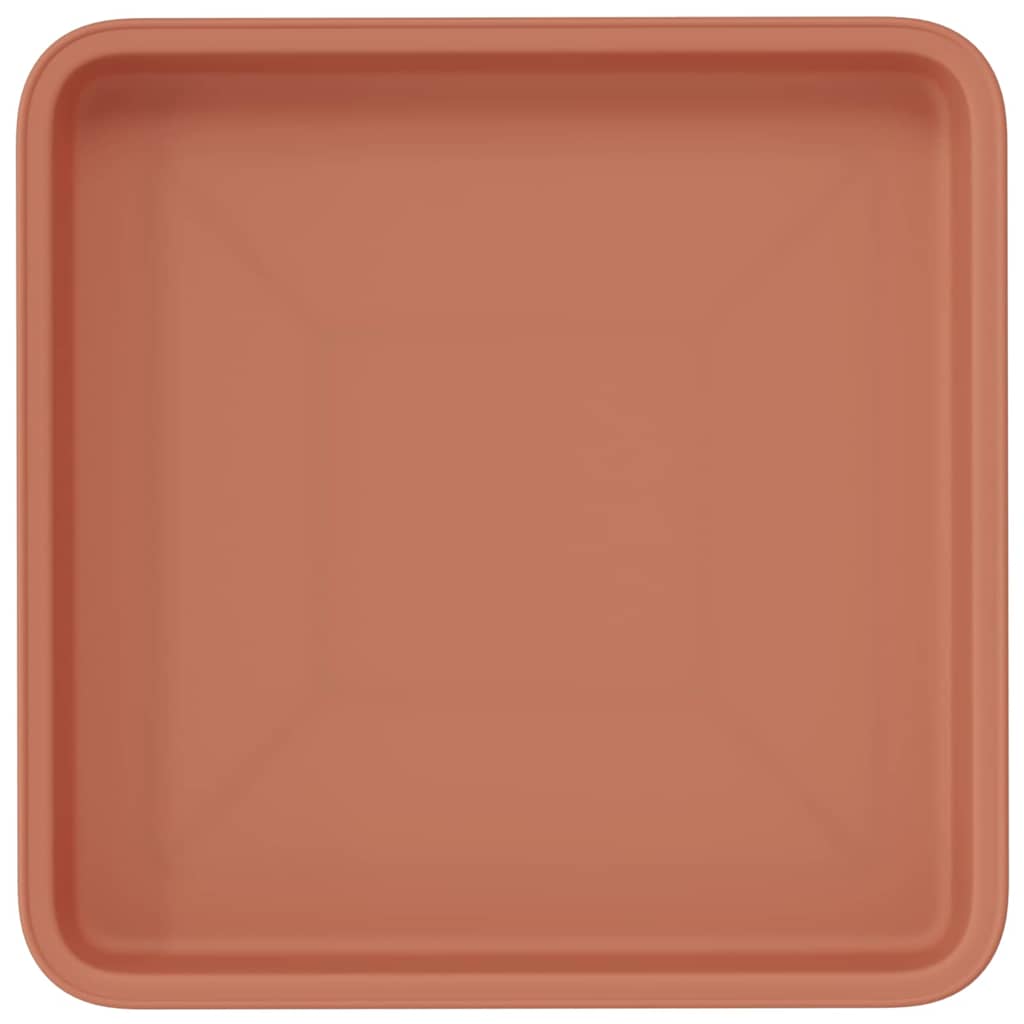 Vierkante Bloemenschotel 6 pcs Baksteenrood 18 x 18 x 2 cm image 7