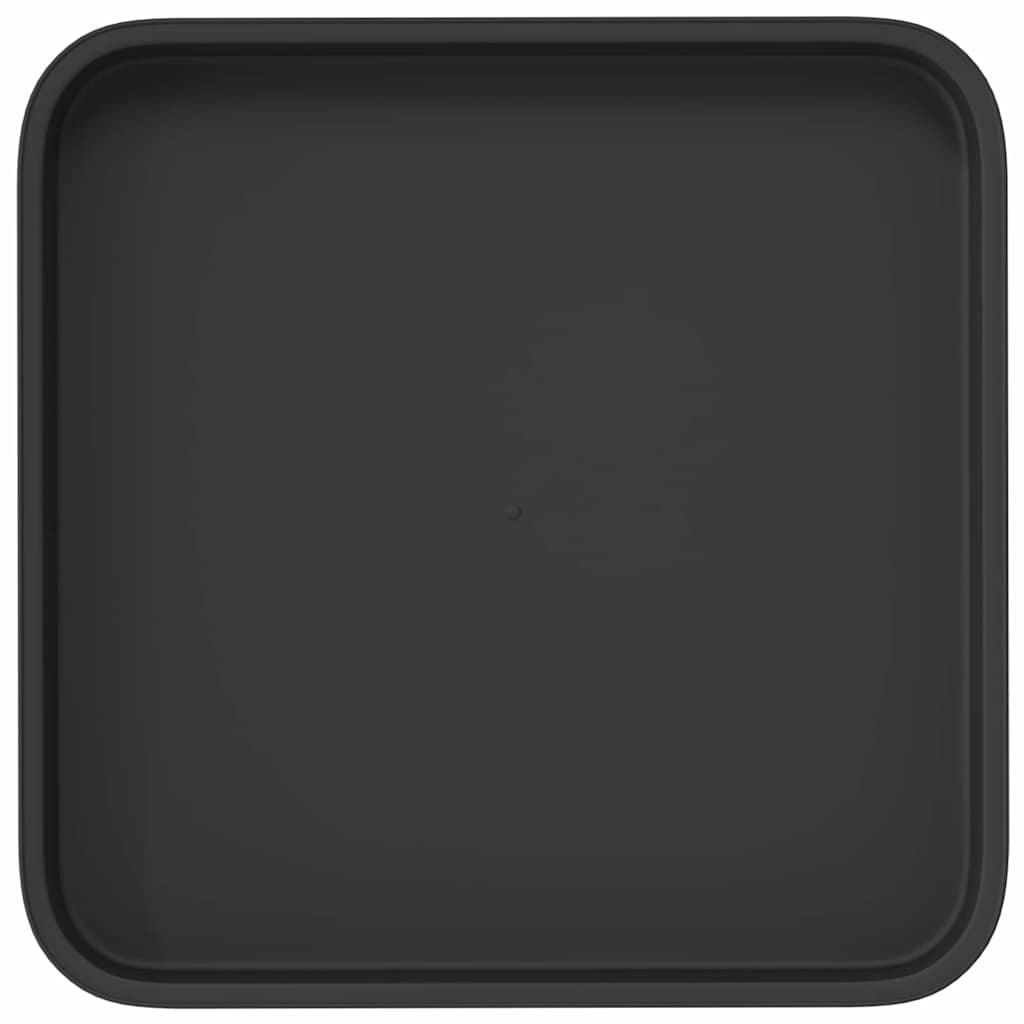 Vierkante Bloemenschotel 6 pcs Zwart 21 x 21 x 2 cm Kunststof image 7