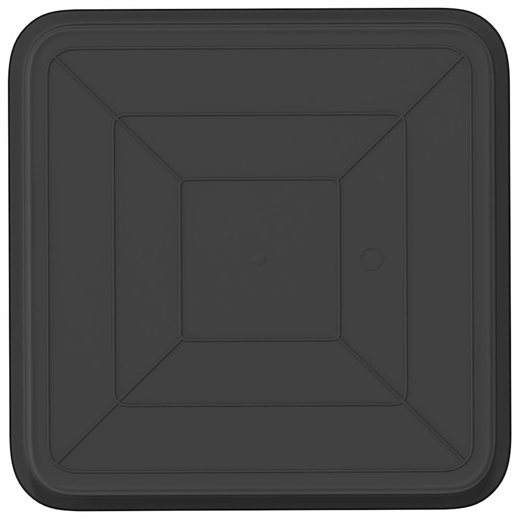 Vierkante Bloemenschotel 6 pcs Zwart 36 x 36 x 2.5 cm Kunststof image 6