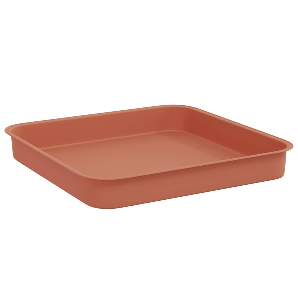 Vierkante Bloemenschotel 24 pcs Baksteenrood 15 x 15 x 2 cm image 5