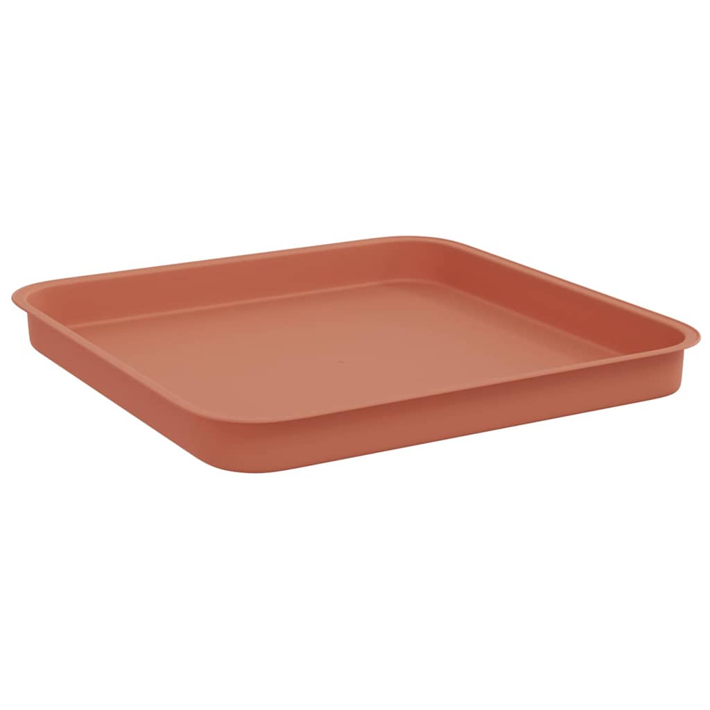 Vierkante Bloemenschotel 24 pcs Baksteenrood 21 x 21 x 2 cm image 5