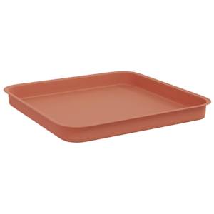 Čtvercový květinový tác 24 pcs Cihlově červená 21 x 21 x 2 cm - obrázek 5