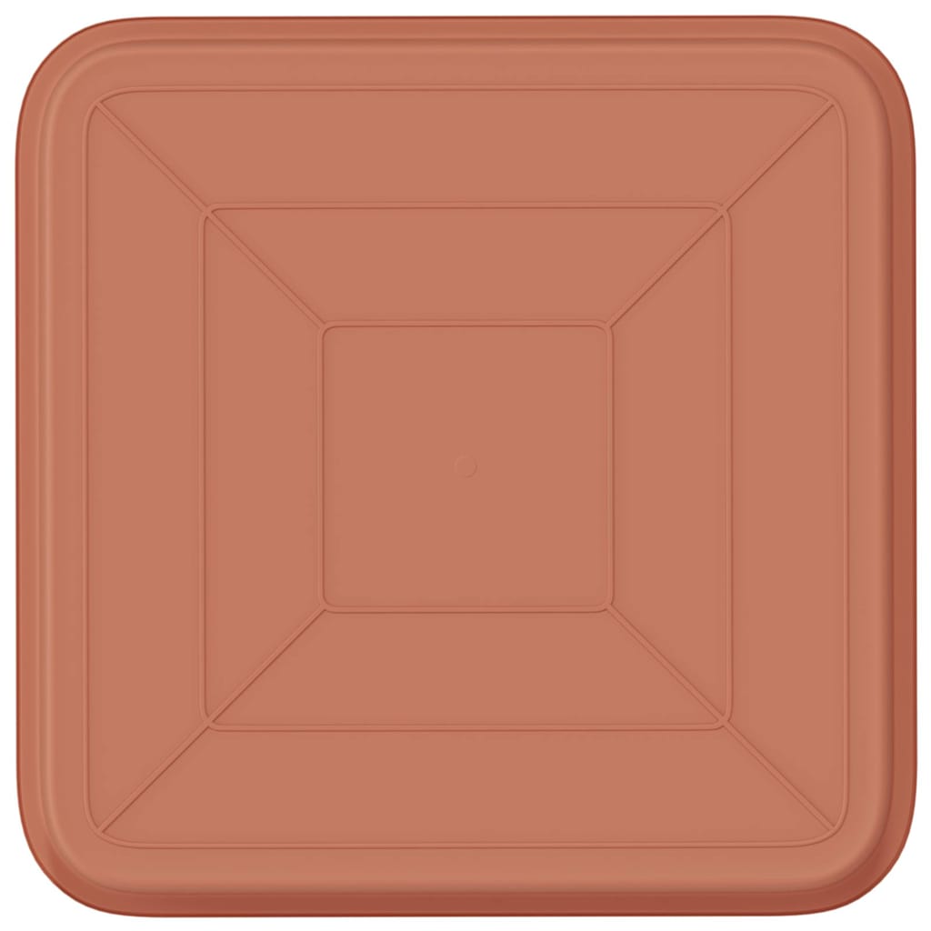 Vierkante Bloemenschotel 24 pcs Baksteenrood 21 x 21 x 2 cm image 6