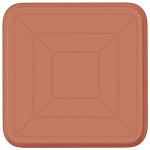 Čtvercový květinový tác 24 pcs Cihlově červená 21 x 21 x 2 cm - obrázek 6