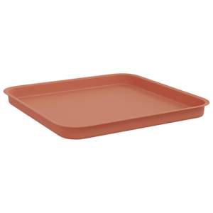 Čtvercový květinový tác 24 pcs Cihlově červená 32 x 32 x 2,5 cm - obrázek 5