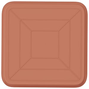 Čtvercový květinový tác 24 pcs Cihlově červená 32 x 32 x 2,5 cm - obrázek 6