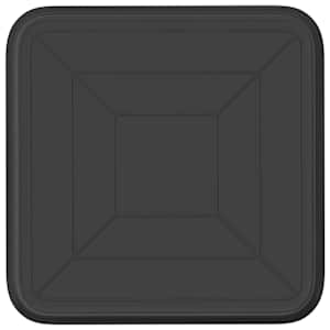 Čtvercový květinový tác 24 pcs Černá 15 x 15 x 2 cm Plast - obrázek 6