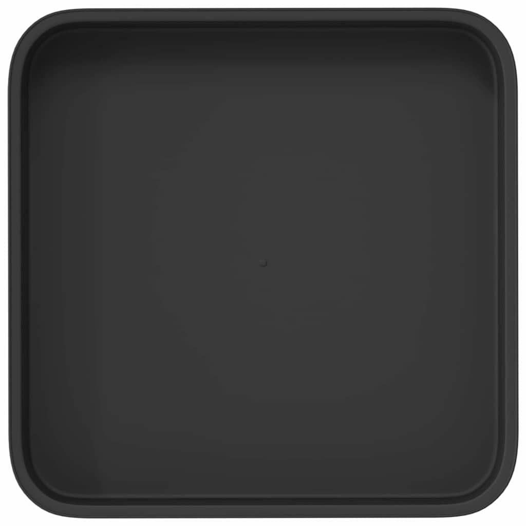 Vierkante Bloemenschotel 24 pcs Zwart 15 x 15 x 2 cm Kunststof image 7