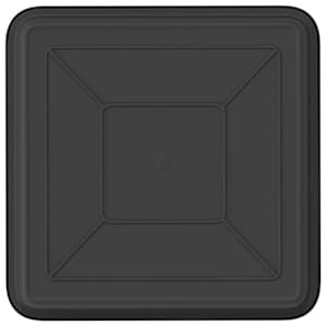 Čtvercový květinový tác 24 pcs Černá 18 x 18 x 2 cm Plast - obrázek 6