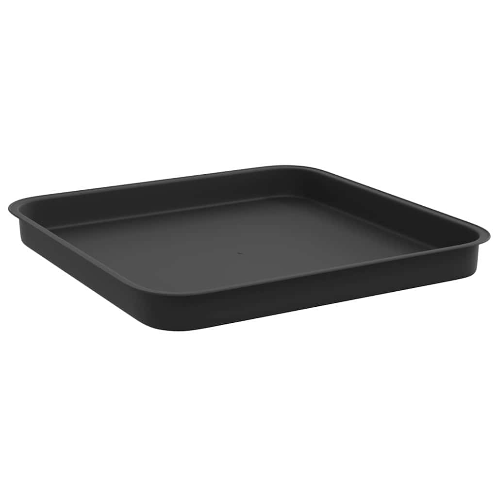 Vierkante Bloemenschotel 24 pcs Zwart 21 x 21 x 2 cm Kunststof image 5