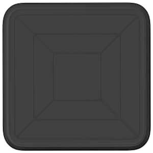 Čtvercový květinový tác 24 pcs Černá 21 x 21 x 2 cm Plast - obrázek 6