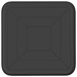 Čtvercový květinový tác 24 pcs Černá 25,5 x 25,5 x 2,5 cm Plast - obrázek 6