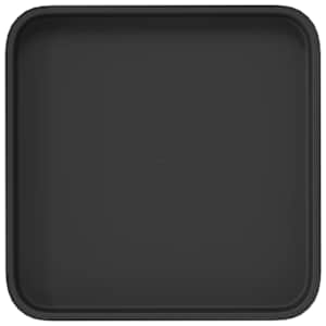 Čtvercový květinový tác 24 pcs Černá 25,5 x 25,5 x 2,5 cm Plast - obrázek 7