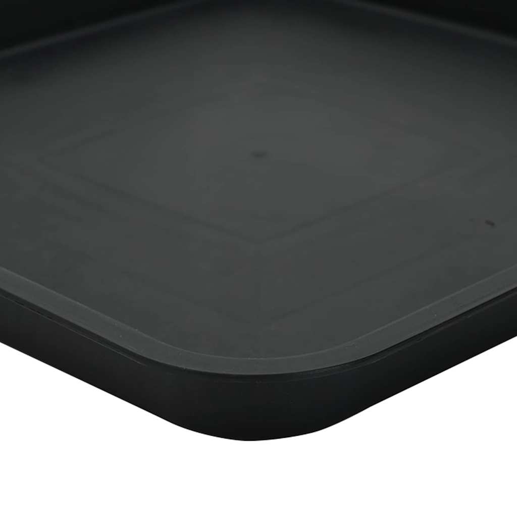 Vierkante Bloemenschotel 24 pcs Zwart 32 x 32 x 2,5 cm image 8