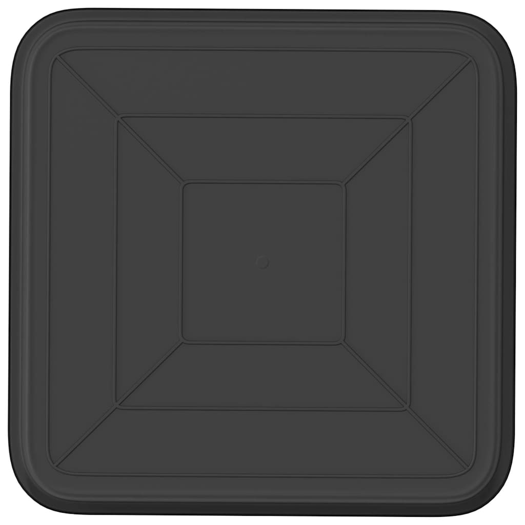 Vierkante Bloemenschotel 24 pcs Zwart 32 x 32 x 2,5 cm image 6