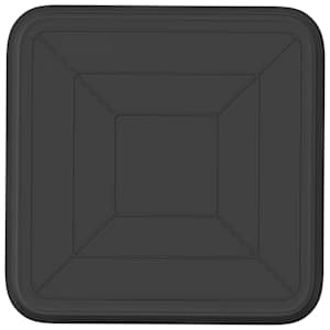 Čtvercový květinový tác 24 pcs Černá 32 x 32 x 2,5 cm Plast - obrázek 6