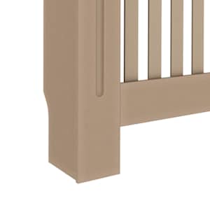 Kryt radiátoru 2 pcs Hnědá 112 x 19 x 81,5 cm Kompozitní dřevo - obrázek 8