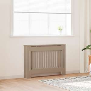 Kryt radiátoru 2 pcs Hnědá 112 x 19 x 81,5 cm Kompozitní dřevo - obrázek 1
