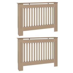 vidaXL Radiaatori kate 2 tk Sonoma tamm 112 x 19 x 81,5 cm Tehispuit