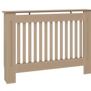 Kryt radiátoru 2 pcs Hnědá 112 x 19 x 81,5 cm Kompozitní dřevo - obrázek 4