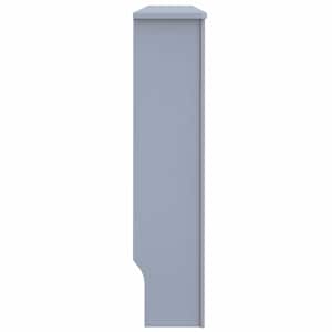 Kryt radiátoru 2 pcs Šedá 152 x 19 x 81,5 cm Kompozitní dřevo - obrázek 6