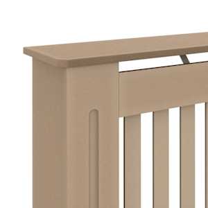 Kryt radiátoru 2 pcs Hnědá 152 x 19 x 81,5 cm Kompozitní dřevo - obrázek 9