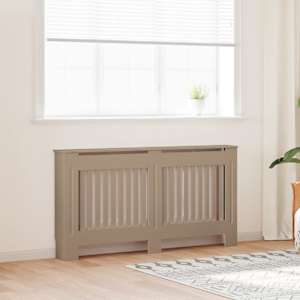 Kryt radiátoru 2 pcs Hnědá 152 x 19 x 81,5 cm Kompozitní dřevo - obrázek 1