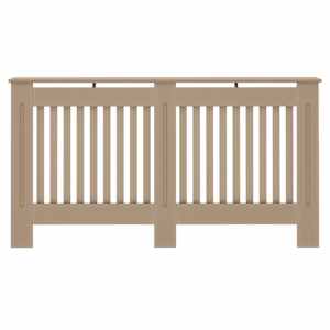 Kryt radiátoru 2 pcs Hnědá 152 x 19 x 81,5 cm Kompozitní dřevo - obrázek 5