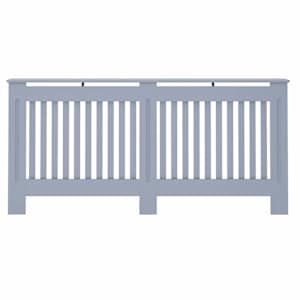Kryt radiátoru 2 pcs Šedá 172 x 19 x 81,5 cm Kompozitní dřevo - obrázek 5