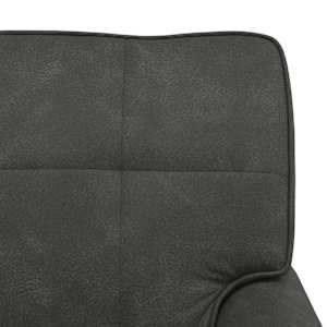 Chaise Lounge s polštářem Černá 91 x 157 x 91 cm Umělá kůže - obrázek 9
