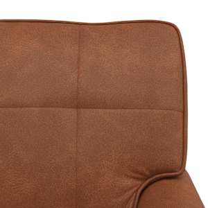 Chaise Lounge s polštářem Hnědá 91 x 157 x 91 cm Umělá kůže - obrázek 9