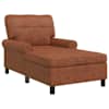 vidaXL Chaise Lounge Pruun Kunstnahk 91 x 157 x 91 cm