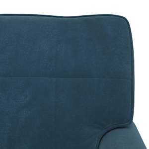 Chaise Lounge s polštářem Modrá 91 x 157 x 91 cm samet - obrázek 9