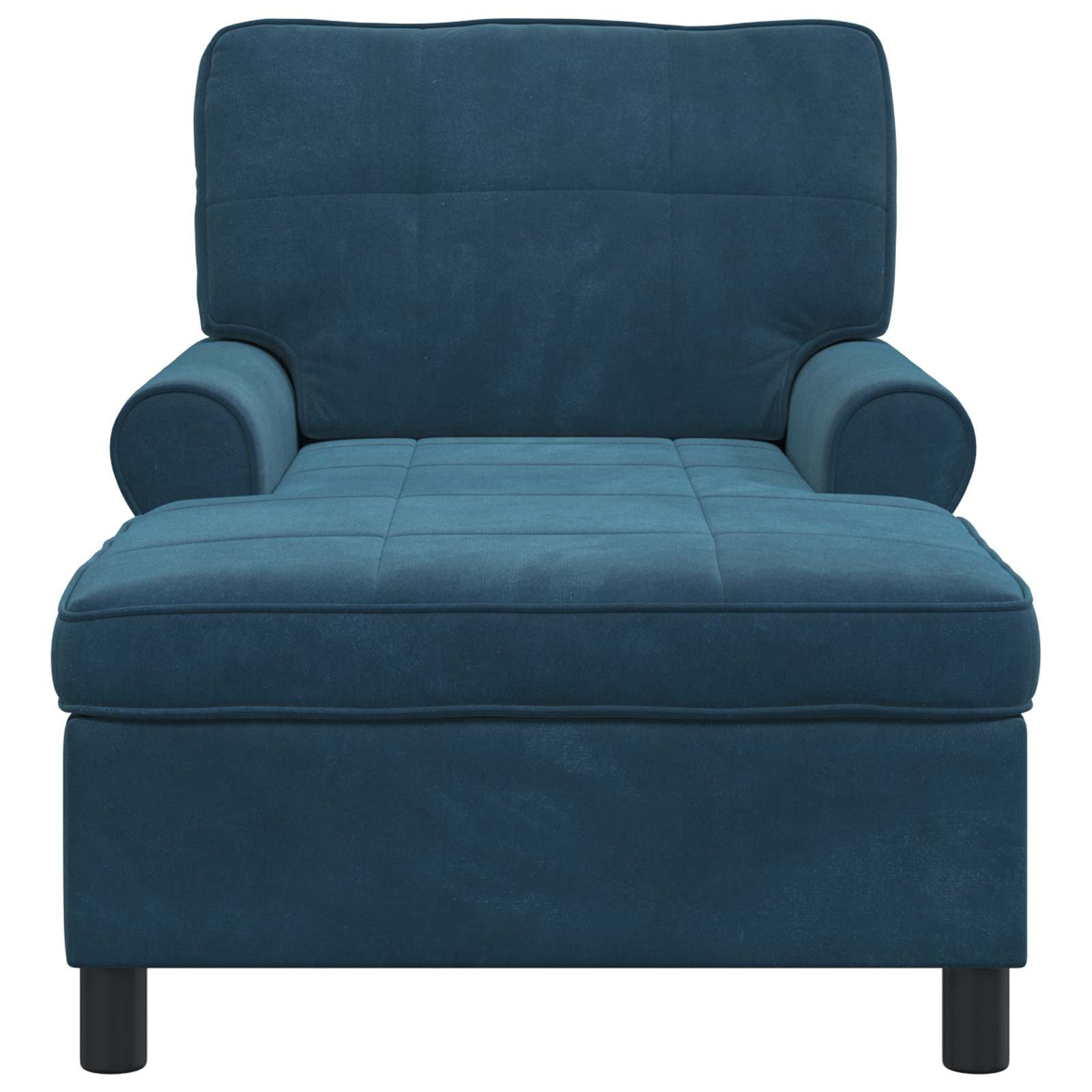 șezlong de relaxare cu pernă albastru 91 x 157 x 91 cm Catifea [3]