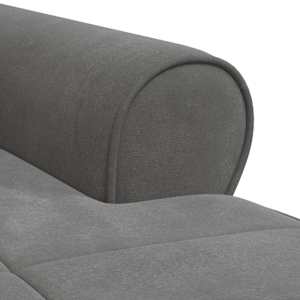 Chaise Lounge s polštářem Tmavě šedá 91 x 157 x 91 cm samet - obrázek 8