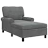 vidaXL Chaise Lounge padjaga Tumehall 91 x 157 x 91 cm Samet