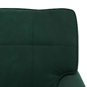 Chaise Lounge s polštářem Tmavě zelená 91 x 157 x 91 cm samet - obrázek 9