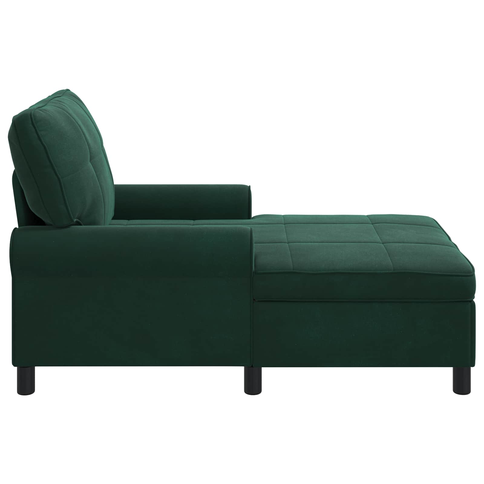 șezlong de relaxare Verde închis 91 x 157 x 91 cm Catifea [4]