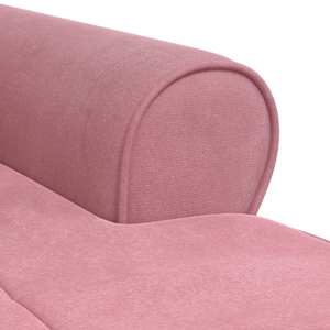 Chaise Lounge s polštářem Růžová 91 x 157 x 91 cm samet - obrázek 8