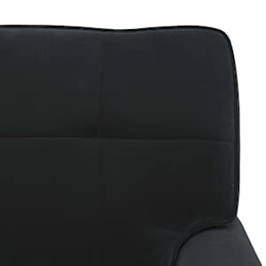 Chaise Lounge s polštářem Černý 91 x 157 x 91 cm samet - obrázek 9