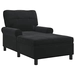 vidaXL Chaise Lounge Must Samet 91 x 157 x 91 cm